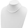 thumbnail image 2 of Sterling Silver 16Inch 3mm White Rubber Cord Necklace (16 X 3) Made In United States qg1287-16, 2 of 5