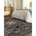 thumbnail image 5 of Unique Loom Taftan Collection Area Rug - Oasis (4' 1" x 6' 1" Rectangle Gray/Cream), 5 of 7