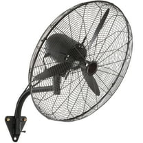 KFFKFF 29.5'' 3 Speed Waterproof Wall-Mount Misting Fan Oscillating Metal Fan