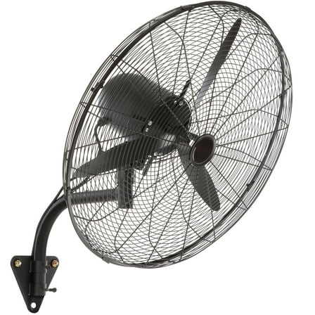 KFFKFF 29.5'' 3 Speed Waterproof Wall-Mount Misting Fan Oscillating Metal Fan
