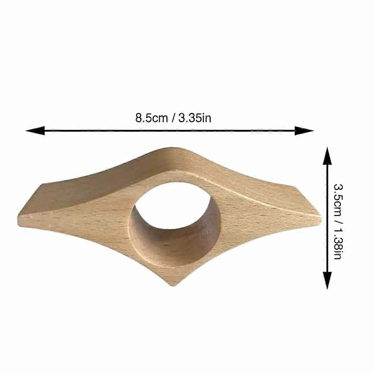 Solid Wood Press Book Reader Tool,Wooden Thumb Bookmark,Book Accessories For ,Gift For Reader Walnut Color