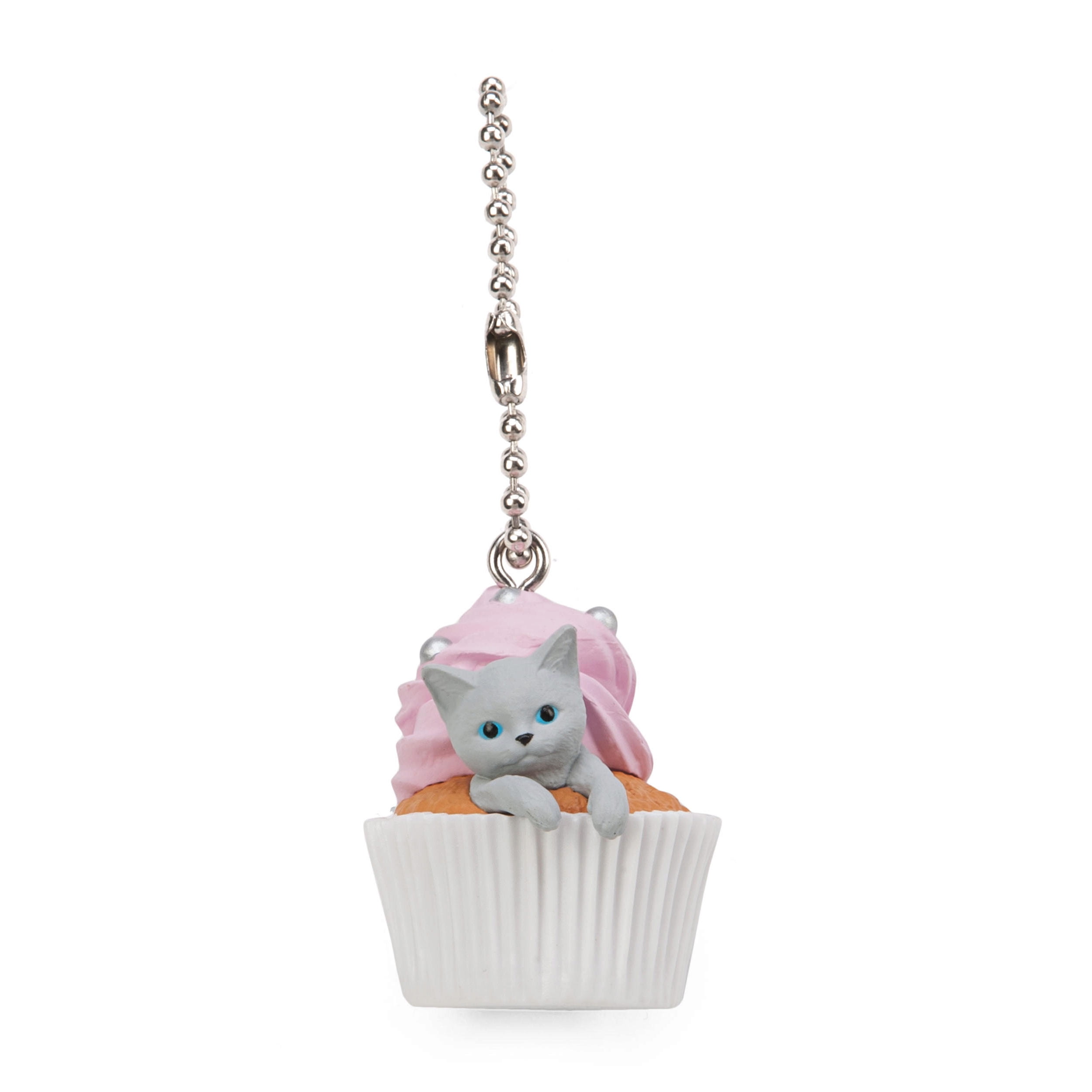 Bandai Cat  Cafe  5 Series Pink  Cupcake Figure Keychain 