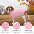 thumbnail image 3 of XXL Dog Sweater,Thermal Knit Big Dog Sweater Christmas,Pet Turtleneck Doggy Sweatshirt for Extra Large Dogs Boy Girl,Stretchy Large Dogs Cold Weather Outfit Pitbull Clothes,(Green XXL), 3 of 7