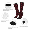 thumbnail image 3 of Xecao Red Skulls 2 Print Compression Socks for Both Men And Women for Running, Travel, Flight, Nurse, 3 of 6