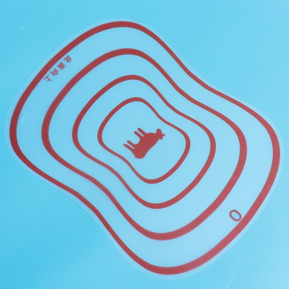 MLINS Flexible Eco-friendly Plastic Fruit Vegetable Kitchen Chopping Cutting Board Mat -Large Size (Orange)