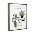 thumbnail image 3 of Stupell Renew Bathroom Botanical Spa Plants Typography Painting Gray Floater Framed Art Print Wall Art, 3 of 6