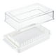 thumbnail image 3 of Ounissouiy de mantequilla con tapa Caja de almacenamiento para rebanar a prueba de polvo Plástico transparente Queso Caja de mantenimiento fresco Organizadores de utensilios de cocina Ounissouiy HA004913-00, 3 of 6