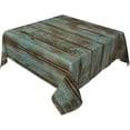 thumbnail image 4 of Square Tablecloth 60x60 Inch, Rustic Old Barn Wood Polyester Table Cloth for Parties Decorative Waterproof Farmhouse Oil-Proof Fabric Farmhouse Table Covers for Kitchen Dinning Indoor Room, 4 of 6