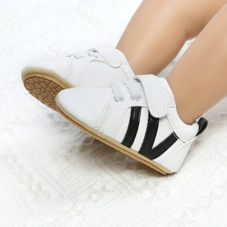 

〖Roliyen〗Toddler Shoes Walkers Soft Anti-Slip Outdoor Sole Boys Baby Soft Sneakers First Infant Shoes Baby Shoes