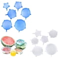 thumbnail image 1 of Tapa de silicona para alimentos 12 piezas YONGSHENG tapa elástica reutilizable redonda Universal, 1 of 5
