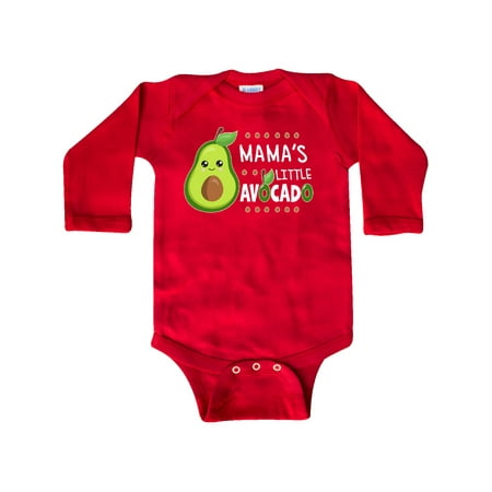 

Inktastic Mama s Little Avocado with Cute Baby Avocado Gift Baby Boy or Baby Girl Long Sleeve Bodysuit