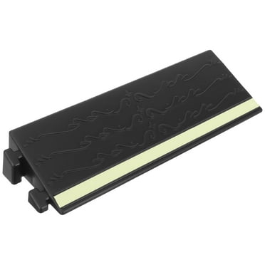 ITSELFER Robot Climbing Ramps With Glowing Strip Rubber Small Ramp Car Slope Ramp Driveway Curb Ramp For Loading Dock Garage Scooter Bike Motorcycle Wheelchair Black 30x5cm
