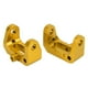thumbnail image 3 of Bloque De Ruedas Delanteras, 1 Par De Bloques De Ruedas De Aleación RC, Vehículo Todoterreno RC Pequeño De Aleación De Aluminio Para 1/10 RC Car RC Model Car Cergrey Amarillo, 3 of 5