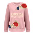 thumbnail image 4 of MEICHEN Oversized 250th Anniversary Printed Crew Neck Hoodless Sweatshirt for Women Fashion 1776-2026 Pullover Patriotic Sweatshirt, 4 of 4
