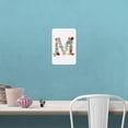 thumbnail image 2 of Letter M Floral Monogram Initial Home Business Office Sign, 2 of 4