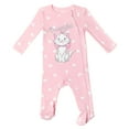 thumbnail image 3 of Disney The Aristocats Bambi Infant Baby Girls 3 Pack Zip Up Sleep N' Plays Newborn to Infant, 3 of 5