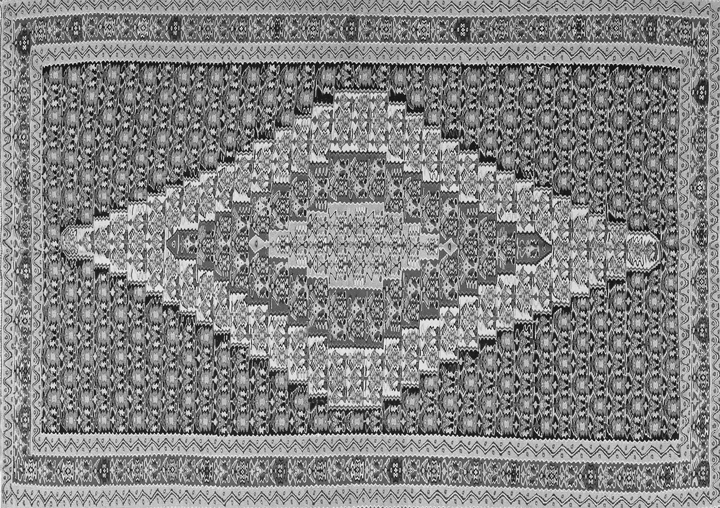 Ahgly Company Indoor Rectangle Southwestern Gray Country Area Rugs, 6