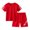Red, variant on 12 Month Girl Clothes Winter Fall Winter Toddler Baby Boy Clothes 2Pcs Color Block Crewneck Sweatshirt and Pants Sweatsuit Little Boy Clothing