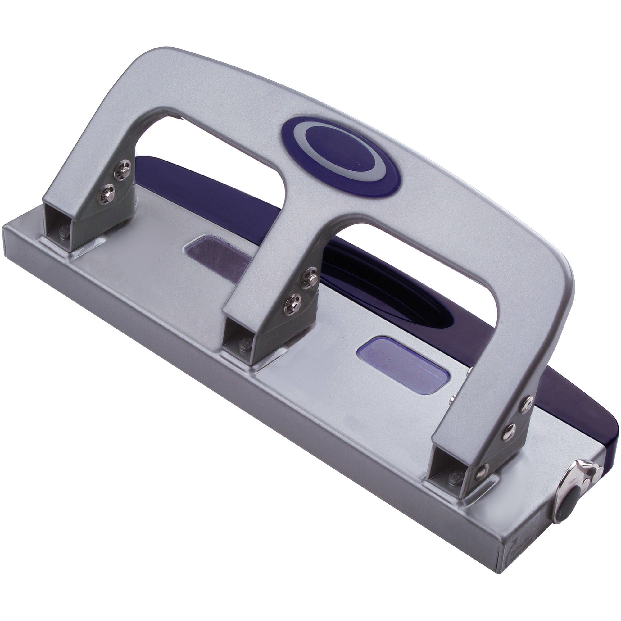 Black Master MP3 20-Sheet Three-Hole Punch 9//32-Inch Holes Oversized Handle Steel