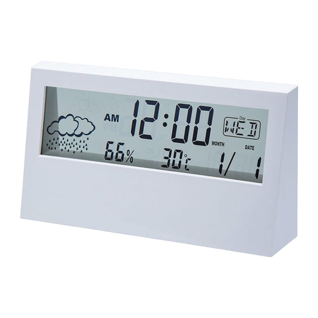 meteorológica, relojes despertadores junto a , de operar, de fecha compacta, de dormitorio, para escritorio, Gloria Reloj digital