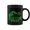 Maroon, variant on Digital Great Wave Off Kanagawa Computer Pixelated Japanese Coffee Mugs