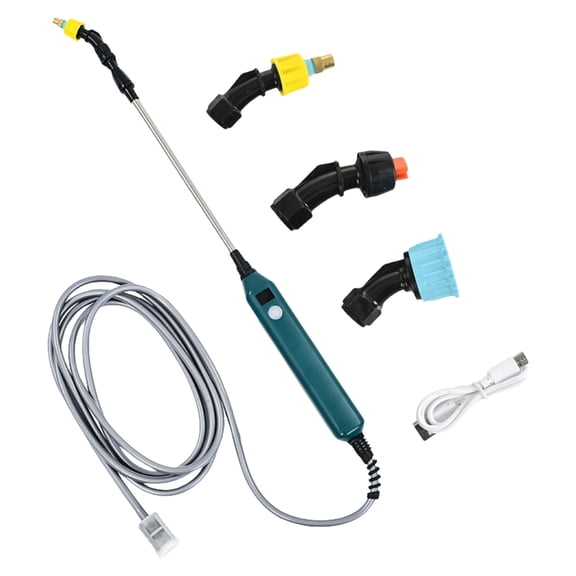 USB Rechargeable Electric Garden Sprayer with Telescopic Wand Long Length Water Hose for Easy Weeding and Plant Care Use