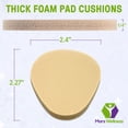thumbnail image 3 of Almohadilla para pies, espuma firme metatarsiana, 6 pares (12 piezas) Mars Wellness, 3 of 8