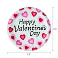 thumbnail image 6 of Disposable Paper Plates, 9", Red and Pink Hearts, 8 Count, Valentine's Day by Way To Celebrate, 6 of 6