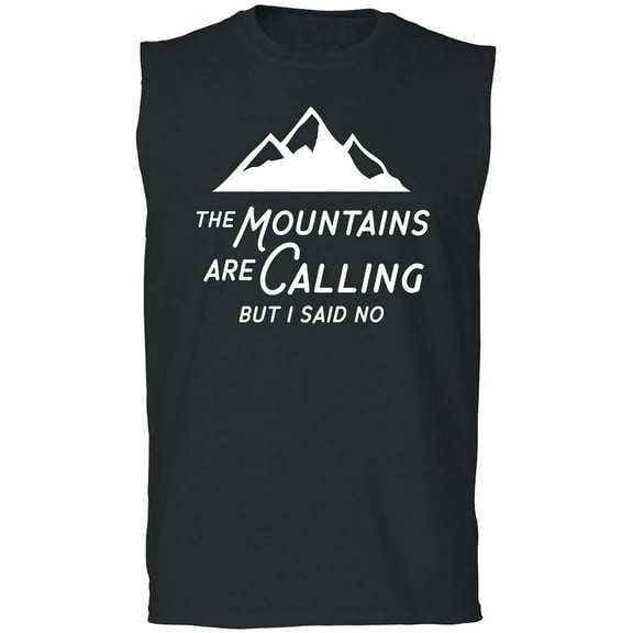 The Mountains are Calling Adult Sleeveless Tee