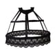 thumbnail image 5 of Estilo Vintage mujer 2 aros Pannier enagua ahueca hacia fuera Birdcage Ruffles Underskirt para Cosplay Lolita niñas vestido de novia Accesorios negro Hugo Enagua de alforja para mujer, 5 of 9