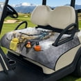 thumbnail image 3 of Xixirimido Golf Cart Seat Cover with 4 Pocket Quilted Golf Cart Seat Blanket Universal Club Car Seats Towel Fits 2-Person Carts Golf Carts Accessories, Artistical Horse, 3 of 8