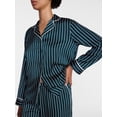 thumbnail image 3 of Joyspun Women’s Stretch Satin Sleep Top and Pants, 2-Piece Set, Sizes XS to 3X, 3 of 5