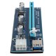 thumbnail image 2 of Tarjeta gráfica USB 3.0 Adaptador PCI‑E 1X a PCI‑E 16C de 6 pines con cable de alimentación SATA 5V Plug and Play, 2 of 8
