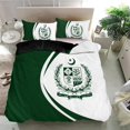 thumbnail image 1 of Bandera de Pakistán Escudo de Armas Juego de cama Círculo RLT13, 1 of 5