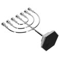thumbnail image 4 of Israel Menorah Temple 7-Branch Portavelas Candelabro Retro Portavelas HOMEMAXS MX16063851, 4 of 5