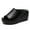 black, variant on Orthopedic Wedge Sandals Women - Walking Shoes Leather Wedge Slides for Women Dressy Platform - Comfortable & Lightweight Fashion Casual Heels