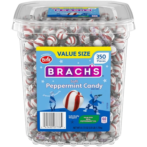 Brach's Soft Peppermint Candy Value Size 350 ea