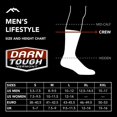thumbnail image 2 of Sock Darn Tough Vermont Standard Issue a media pantorrilla, negro claro, 2 of 5