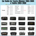thumbnail image 2 of Radio de coche Leadfan para Toyota 4Runner 2003-2009 Tundra 2003-2006, 2 of 8