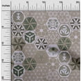 thumbnail image 2 of oneOone Rayon Dusty Gray Fabric Geometric Dress Material Fabric Print Fabric By The Yard 56 Inch Wide, 2 of 5