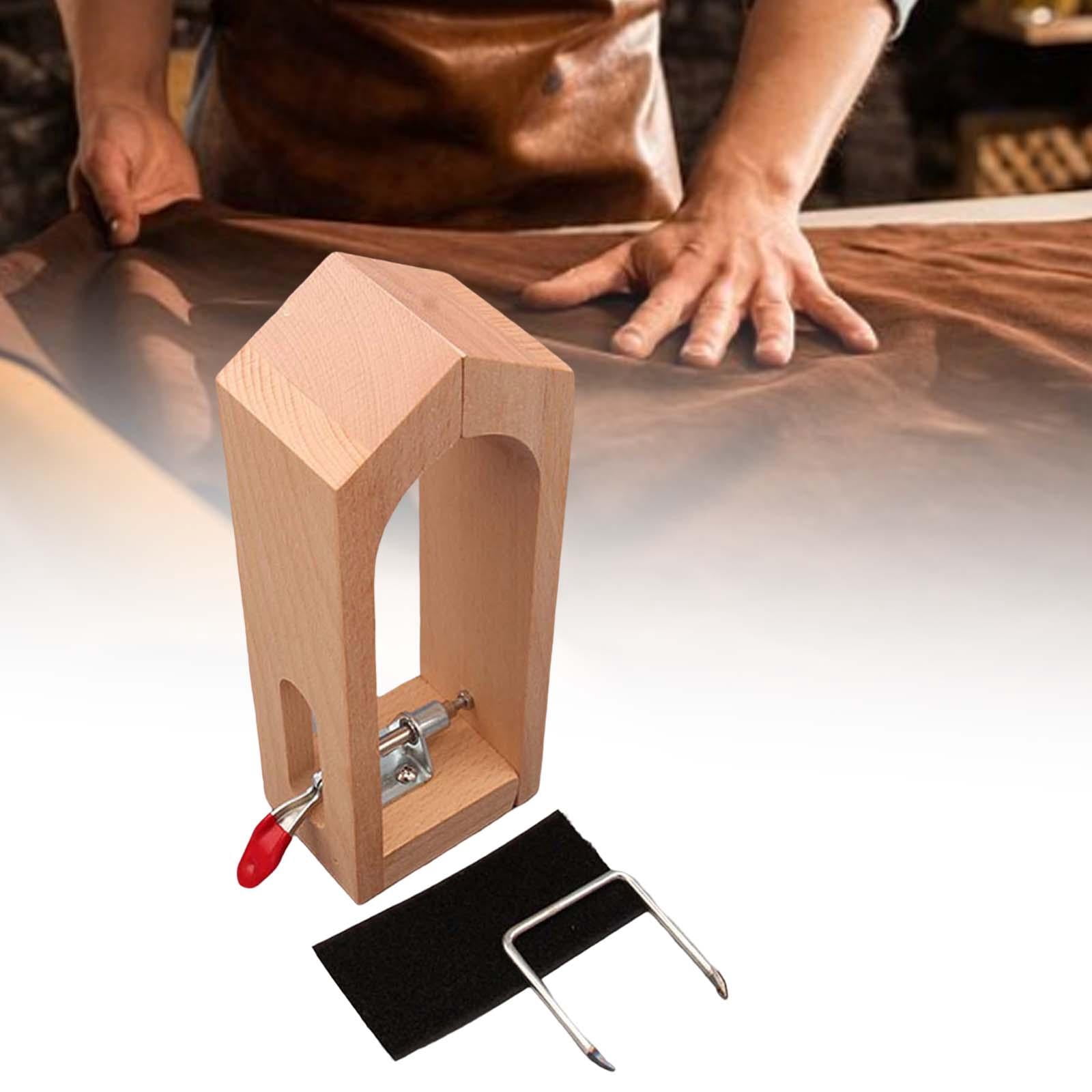Leather Stitching Holder Wood Adjustable Leather Craft