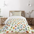 thumbnail image 3 of Ambesonne Plane Quilted Bedspread Set 2 Pcs, Airplane Boat Ship Cars, Twin Size, Multicolor, 3 of 6