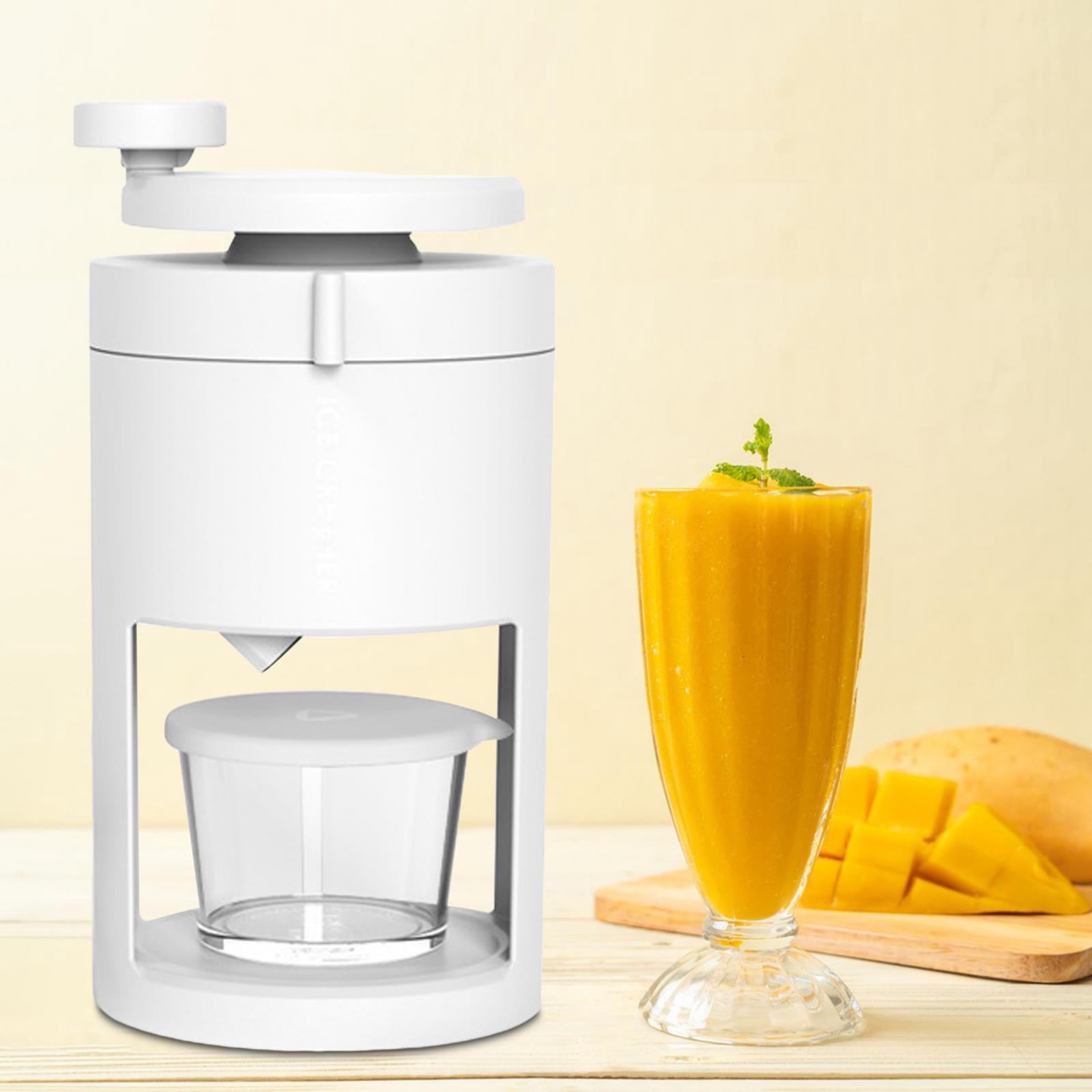 Portable Ice Crusher, Shaved Ice Machine, Hand Crank Manual Shaved Ice Machine for Ice