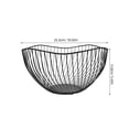thumbnail image 3 of Cesta de fruta de alambre de estilo nórdico, frutero de metal para encimera de cocina, moderna y decorativa, cesta para aperitivos, 3 of 8