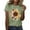Mint Green, variant on Summer Tops for Women Fashionable Sunflower Printed Round Neck Short Sleeved Sports Casual T Shirt Dressy Blouses for Women Blouses Long Sleeve Dress T Shirt 4x Airy Shirts Pretty Army Green