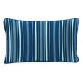 thumbnail image 6 of Jordan Manufacturing 12" x 16" How We Roll Dreidel Hanukkah White Novelty and Navy Stripe Reversible Rectangular Outdoor Lumbar Throw Pillow with Welt (2 Pack), 6 of 13