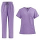 thumbnail image 4 of Uniformes de enfermería, conjunto de uniforme médico, camiseta y pantalones de enfermera, ropa de trabajo para tiendas de mascotas y atención S, 4 of 8
