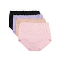 thumbnail image 2 of YouLoveIt Women's Underwear High Waist Stretch Briefs Soft Underpants Breathable Ladies Panties 4 pcs Underpant for Women, 2 of 8