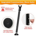 thumbnail image 3 of IHOMEPARK Black Patio Door Security Bar for Home Apartment, 19 to 52 inches Adjustable, 2 in 1 Door Stoppers Barricade Security Bar ( 1 Pack), 3 of 6