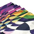 thumbnail image 3 of Yayeee Shower Curtain with Hooks 72"x72" Waterproof Fabric Bathroom Hanging Decor, Purple Wavy Plaid, 3 of 5